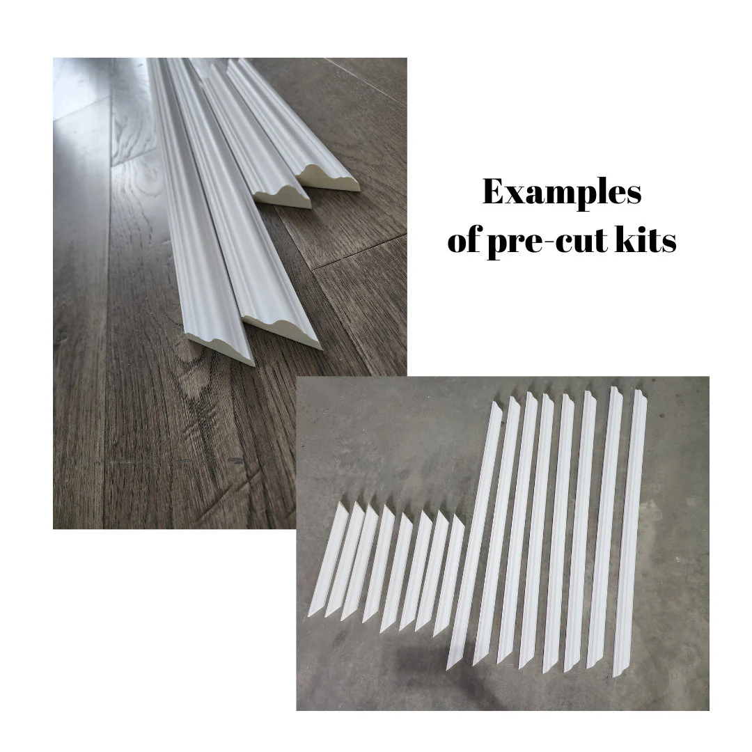 Wall Molding Kit- Pre-Cut Paneling- Wall Trim- Accent Wall Minimalist Decor- Wainscotting- Picture Frame Style Molding-Double Frame 6 Panel - Image 8