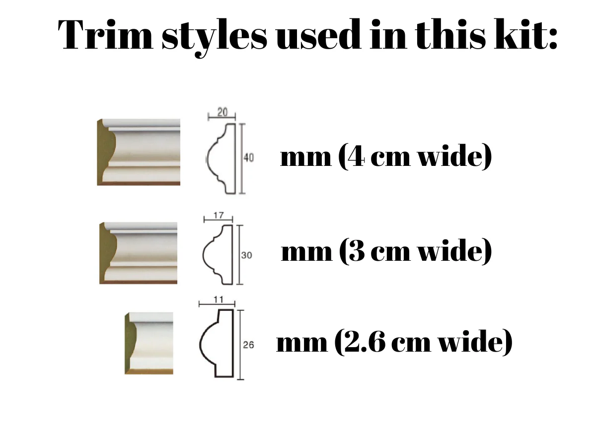 Wall Paneling Kit – Accent Wall with Nested Frames - Image 7