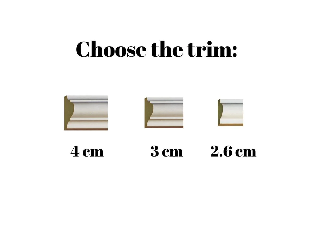 Wall Paneling Kit- Pre-Cut Wall Trim- Paintable Wall Molding- Accent Wall Minimalist Decor- Wainscotting- Picture Frame Style - Long 3 Panel - Image 3