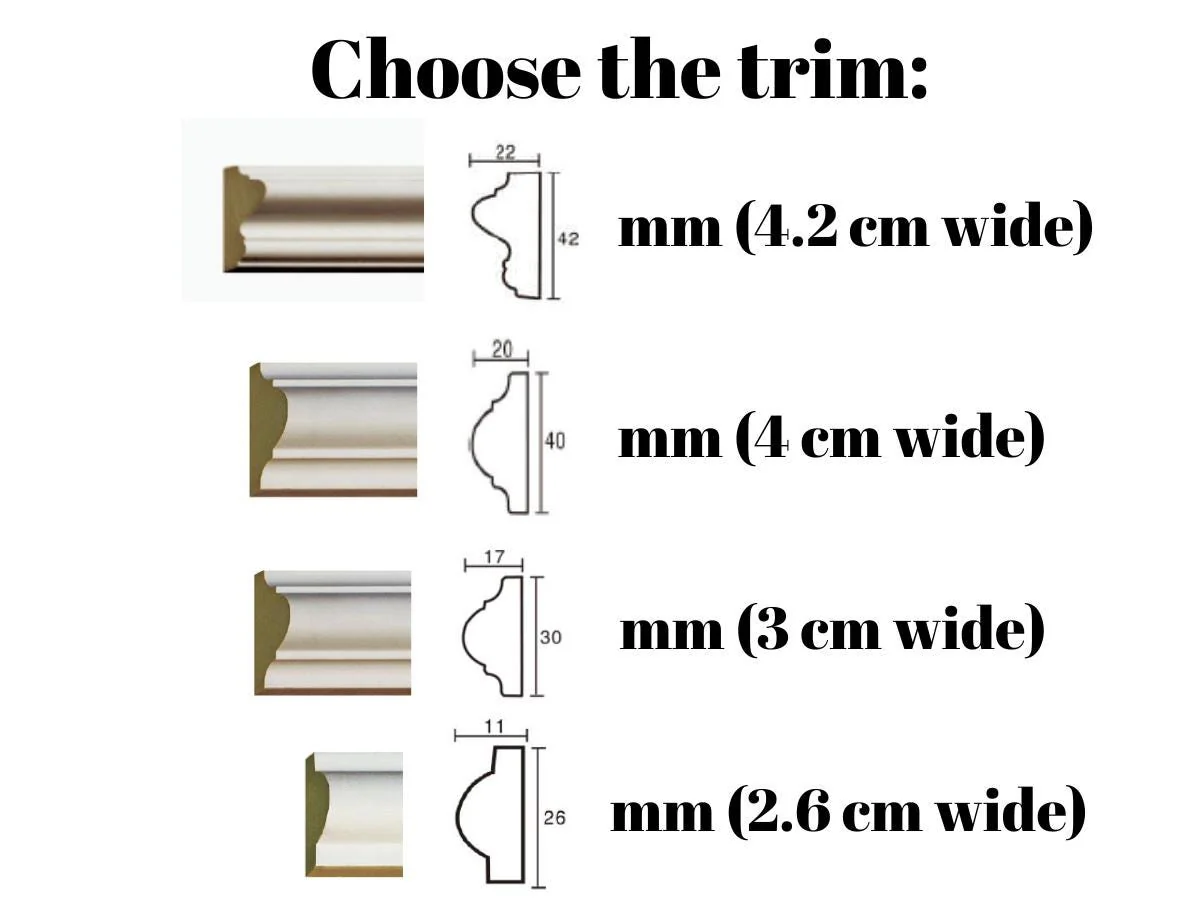 Wall Trim Kit- Queen Bed- Bedroom Wall- Accent Wall Paneling- Wall Wainscoting- Picture Frame Style Paneling- Parisian Style- Wall Molding - Image 4