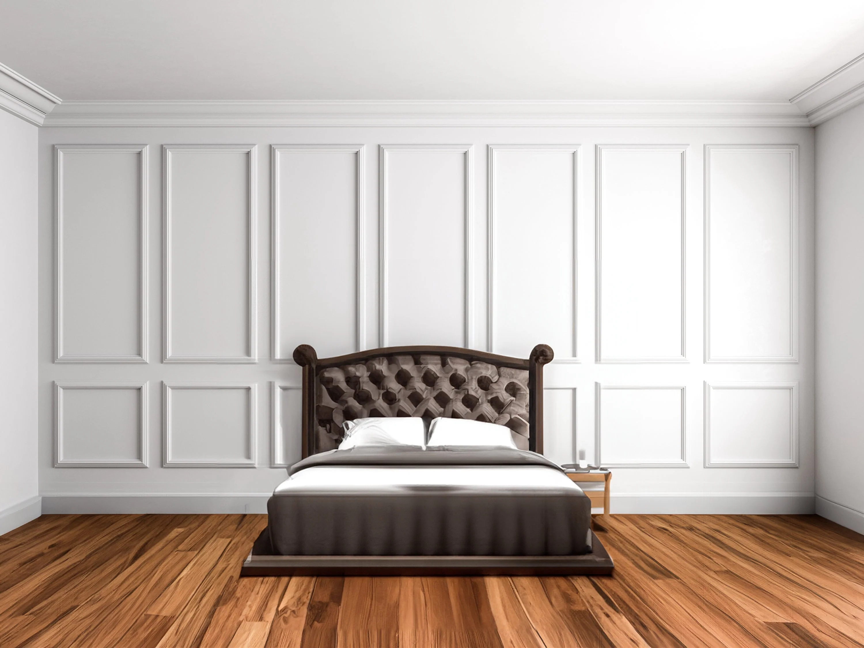 Wall Trim Kit- Wall Molding- Accent Wall Paneling- Wainscoting- Picture Frame Style Paneling- Dining Room Wall- 3 Panels - Image 6