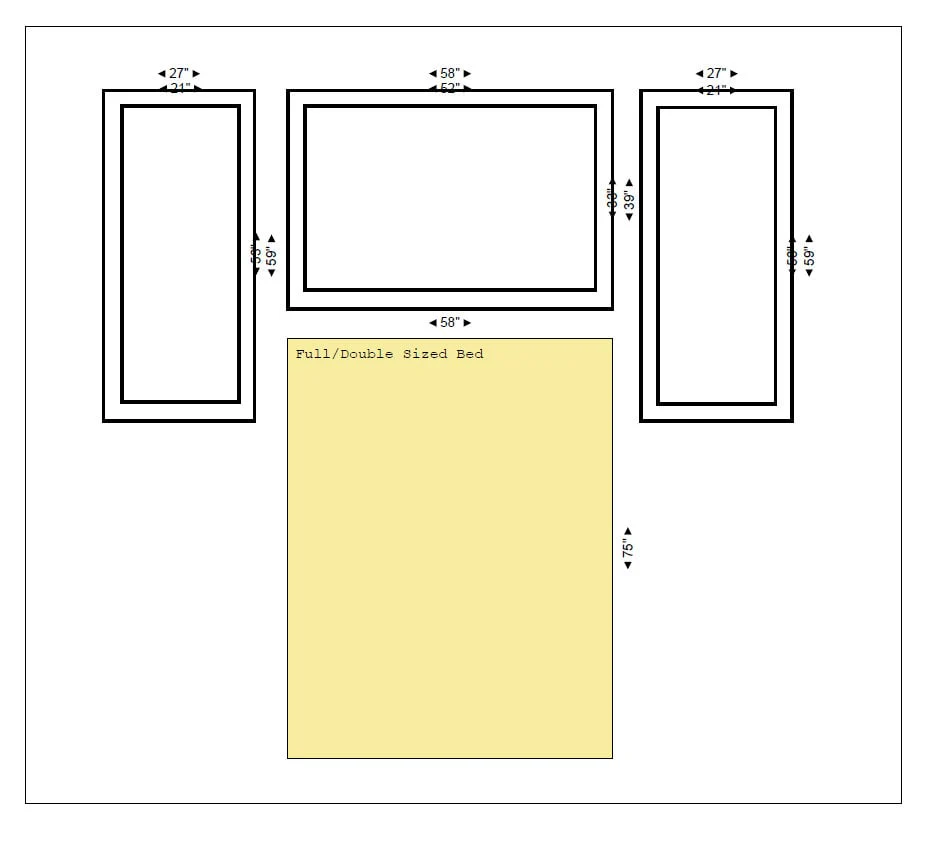 Wall Trim Kit - Wall Moulding- Bedroom Accent Wall- Wainscoting- Double Frame- Wall Paneling- DIY Wall- Home Improvement - Image 5
